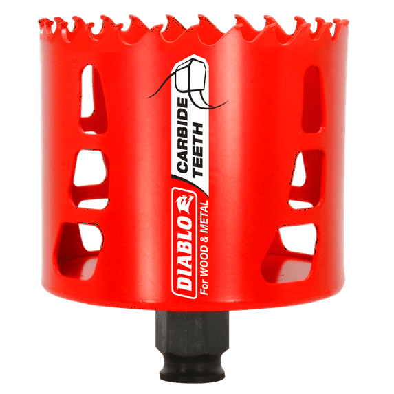 Diablo DHS3125CT Hole Saw, 60 mm D Cutting, Carbide Cutting Edge