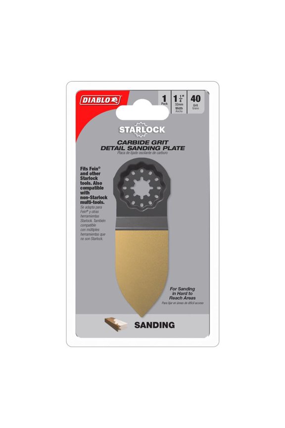 DOS40CGSF Oscillating Sanding Plate Starlock 1-1/4" W Carbide Grit