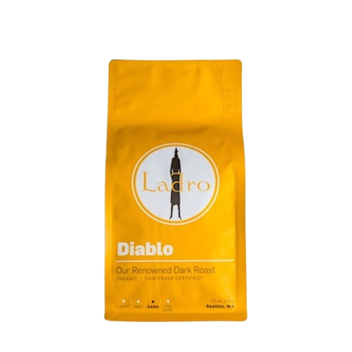 Diablo Dark Roast - Roasted by Ladro Roasting - Whole Bean Coffee - 12oz Bag