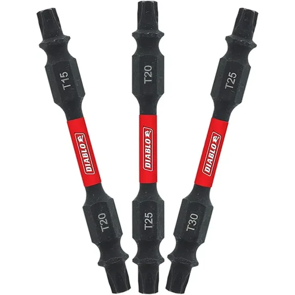 Diablo Ddetv25-S3 2-1/2" Double-Ended Torx Drive Bits (3-Piece)