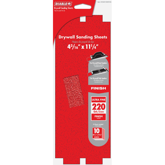 Diablo Drywall Hand Sander - Pack of 2  Professional & DIY Use, Standard Battery Platform