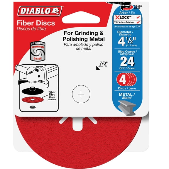 Diablo Fiber Disc - Pack of 4