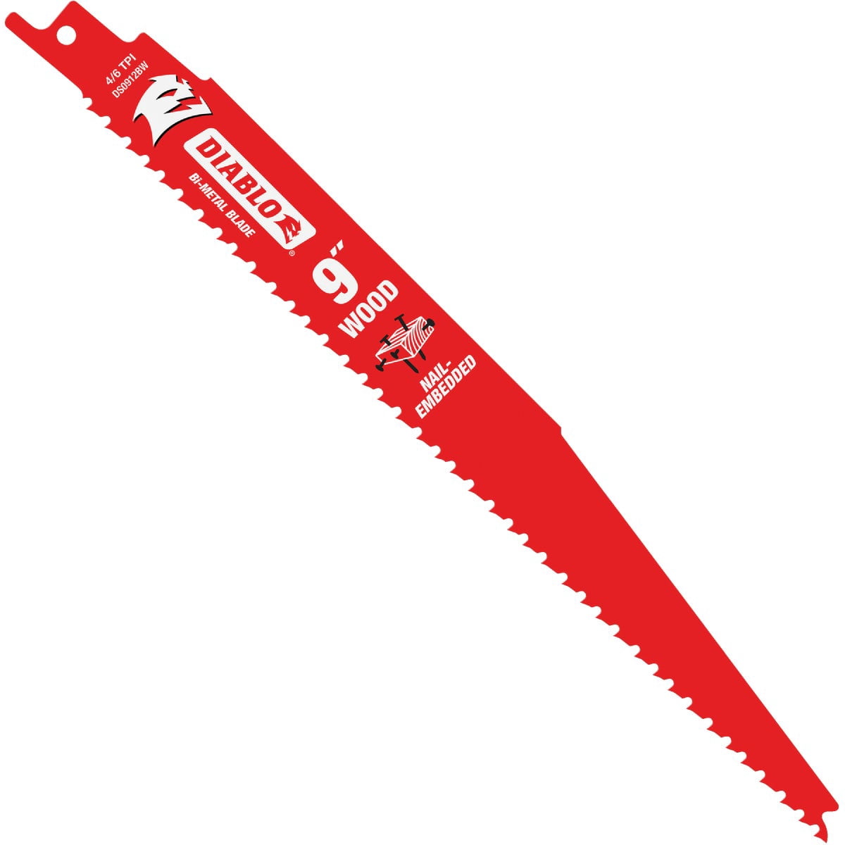 Diablo Freud DS0912BW25 Demo Demon 9" 6/12 TPI Wood Cutting Reciprocating Saw Blade 25 Pack