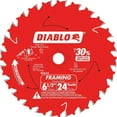 thumbnail image 1 of Diablo Genuine 6-1/2 in. X 24-Tooth Framing Saw Blade Pro Bulk Pack (3-Pack) D0624X3, 1 of 2