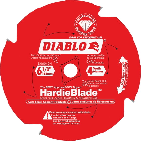 Diablo HardieBlade PCD Circular Saw Blade - Pack of 12 Heavy-Duty Construction, Professional Use