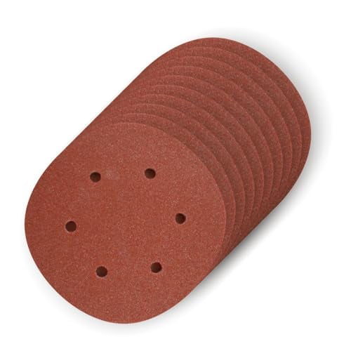 Diablo High-Performance ROS Sanding Discs with Hook & Lock - 6", 100-Grit, Premium Ceramic Blend, 10-Pack - DCD060100H10G