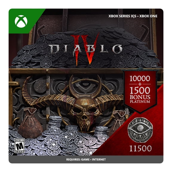 Diablo IV 11500 Platinum - Xbox One, Xbox Series X|S [Digital]
