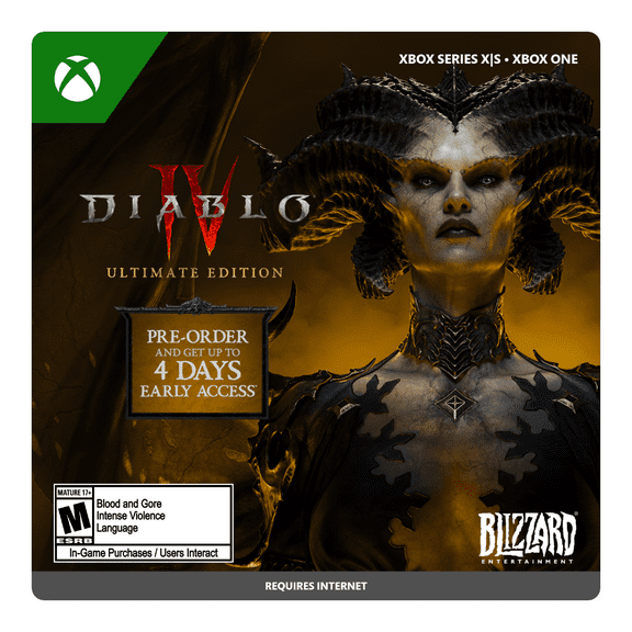 Diablo IV: Ultimate Edition - Xbox Series X|S, Xbox One [Digital]