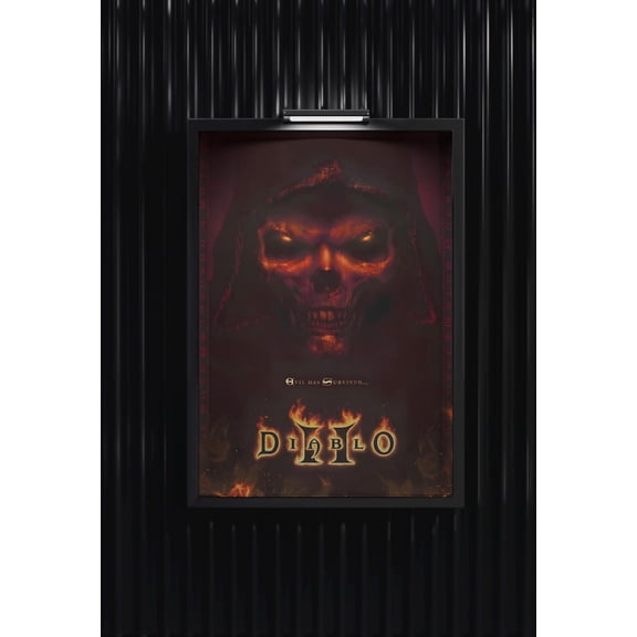 Diablo Ii Poster, Video Game Poster, Wall Decor, Unframed Paper Poster 8x10in