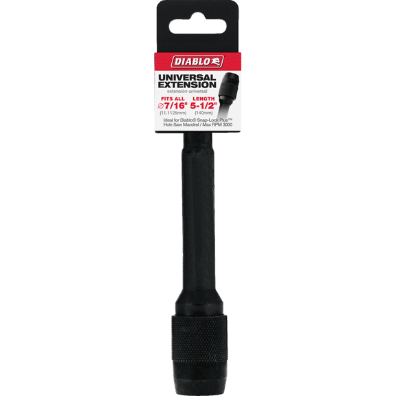 Diablo Mandrel Extension for Snap-Lock Plus - Single Pack  Residential Use, Standard Application