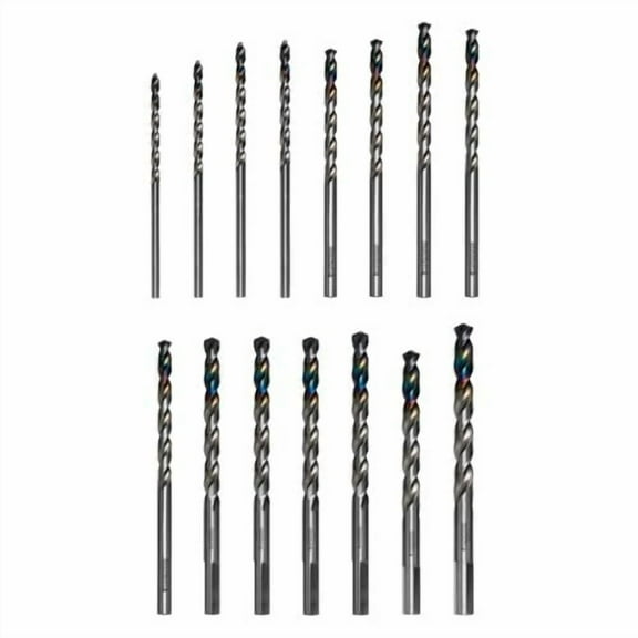 Diablo Metal Demon Drill Bit Set for Mild, Hardened and Stainless Steels - 15-Piece Assortment for Versatile Metal Drilling - DMD-S15T