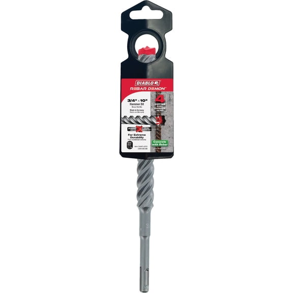 Diablo Rebar Demon SDS-Plus Full Carbide Rotary Hammer Drill Bit - Single Pack
