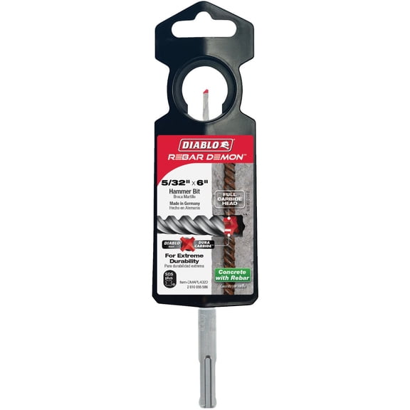 Diablo Rebar Demon SDS-Plus Full Carbide Rotary Hammer Drill Bit - Single Pack
