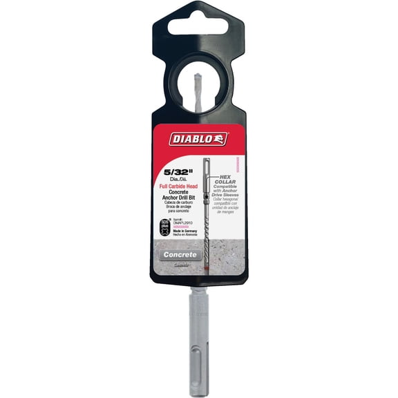 Diablo SDS-Plus Anchor Full Carbide Rotary Hammer Drill Bit - Pack of 2
