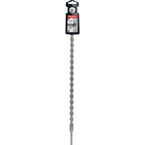 Diablo SDS-Plus Carbide-Tipped Rotary Hammer Drill Bit - Single Pack Heavy-Duty Construction, Professional Use