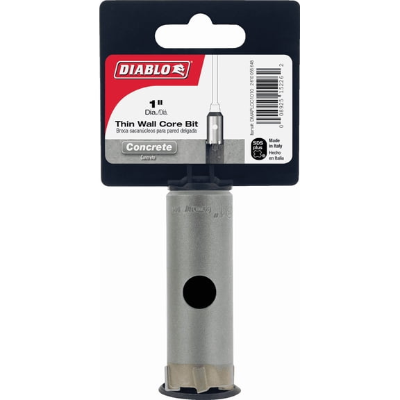 Diablo SDS-Plus Thin Wall Core Rotary Hammer Drill Bit - Pack of 2  Heavy-Duty Construction, Professional Use