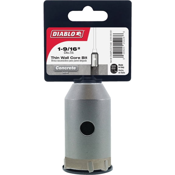 Diablo SDS-Plus Thin Wall Core Rotary Hammer Drill Bit - Single Pack