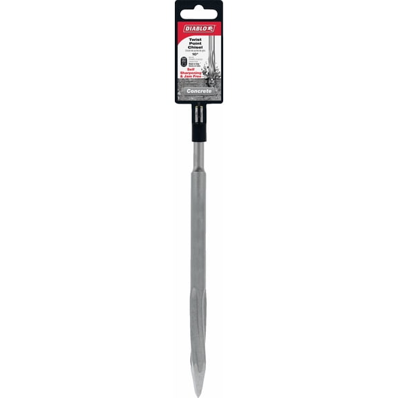 Diablo SDS-Plus Twist Point Chisel Bit - Pack of 12  Heavy-Duty Construction, Professional Use