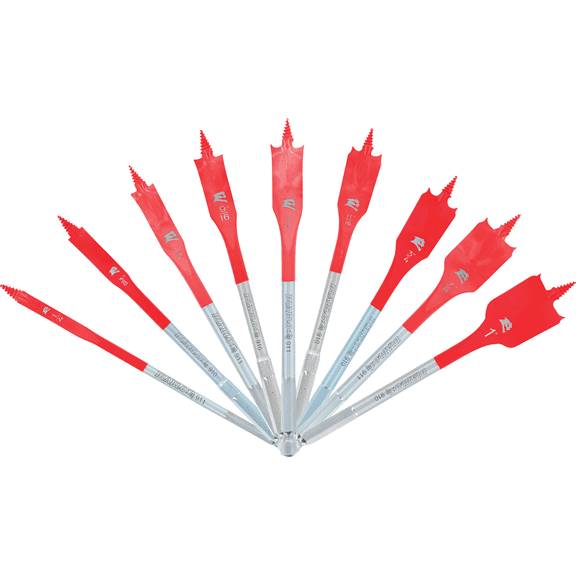 Diablo SPEEDemon 9-Piece Spade Bit Set - Pack of 4 Residential Use, Standard Application