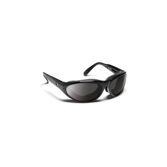 Diablo Sharp View Polarized Gray Sunglasses- Glossy Black - Medium & Large