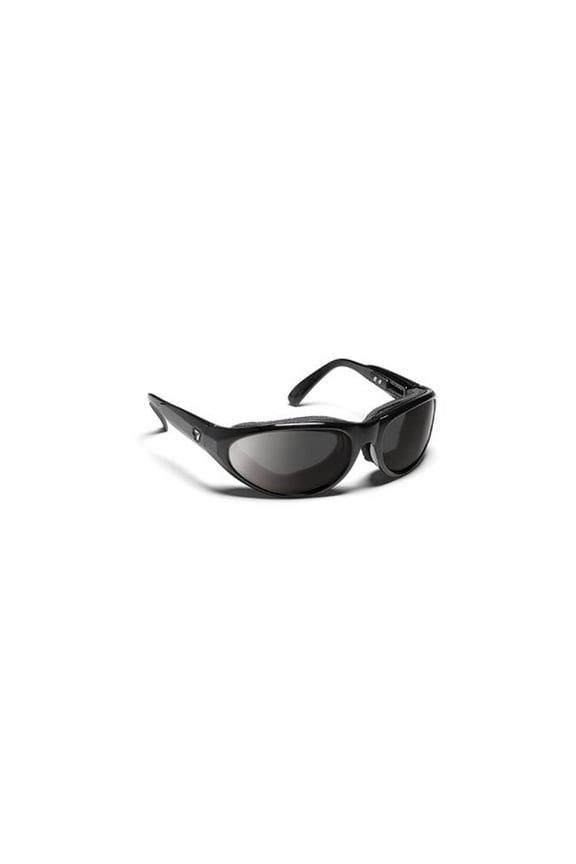 Diablo Sharp View Polarized Gray Sunglasses- Glossy Black - Medium & Large