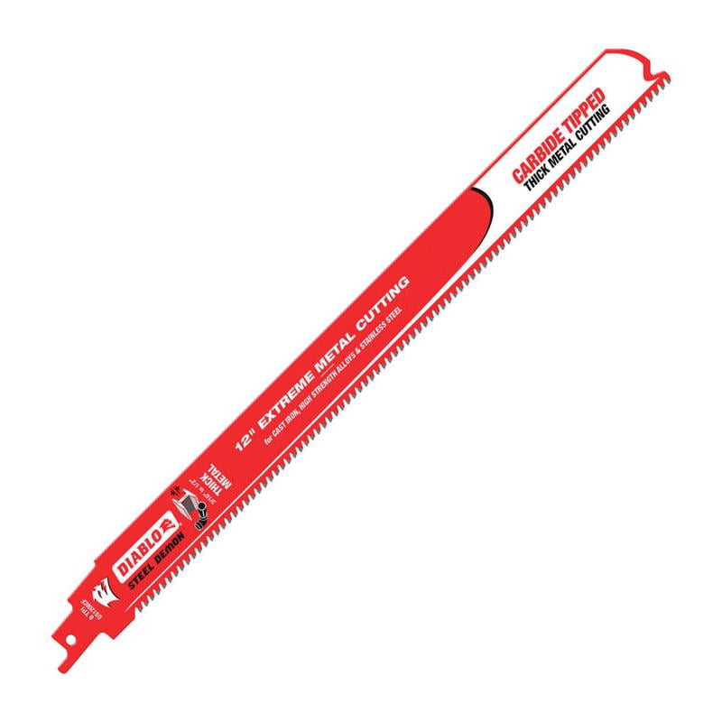 Diablo Steel Demon 12 in. Carbide Reciprocating Saw Blade 8 TPI 1 pc.