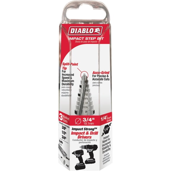 Diablo Step Drill Bit - Pack of 12