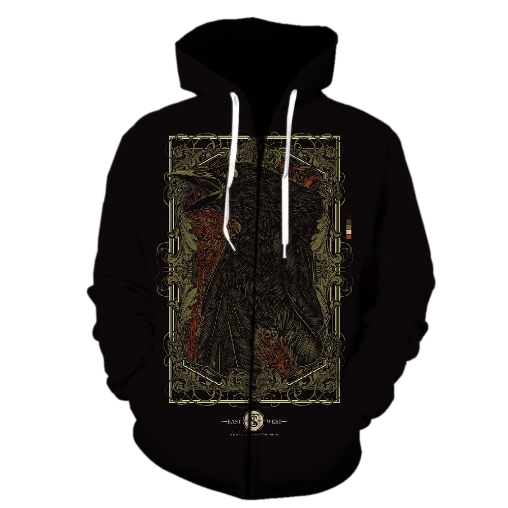 Buffalo Jump Pink Men's Zipper Hoodie