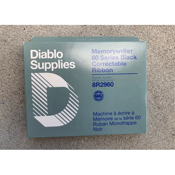 Diablo Supplies Model 8R2960 Correctable Film Typewriter Ribbon Memorywriter