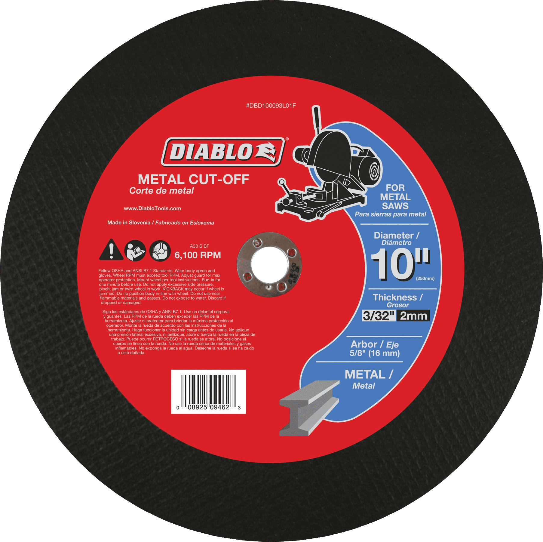 Diablo Type 1 Metal Cut-Off Wheel - Pack of 12 โ Residential Use ...