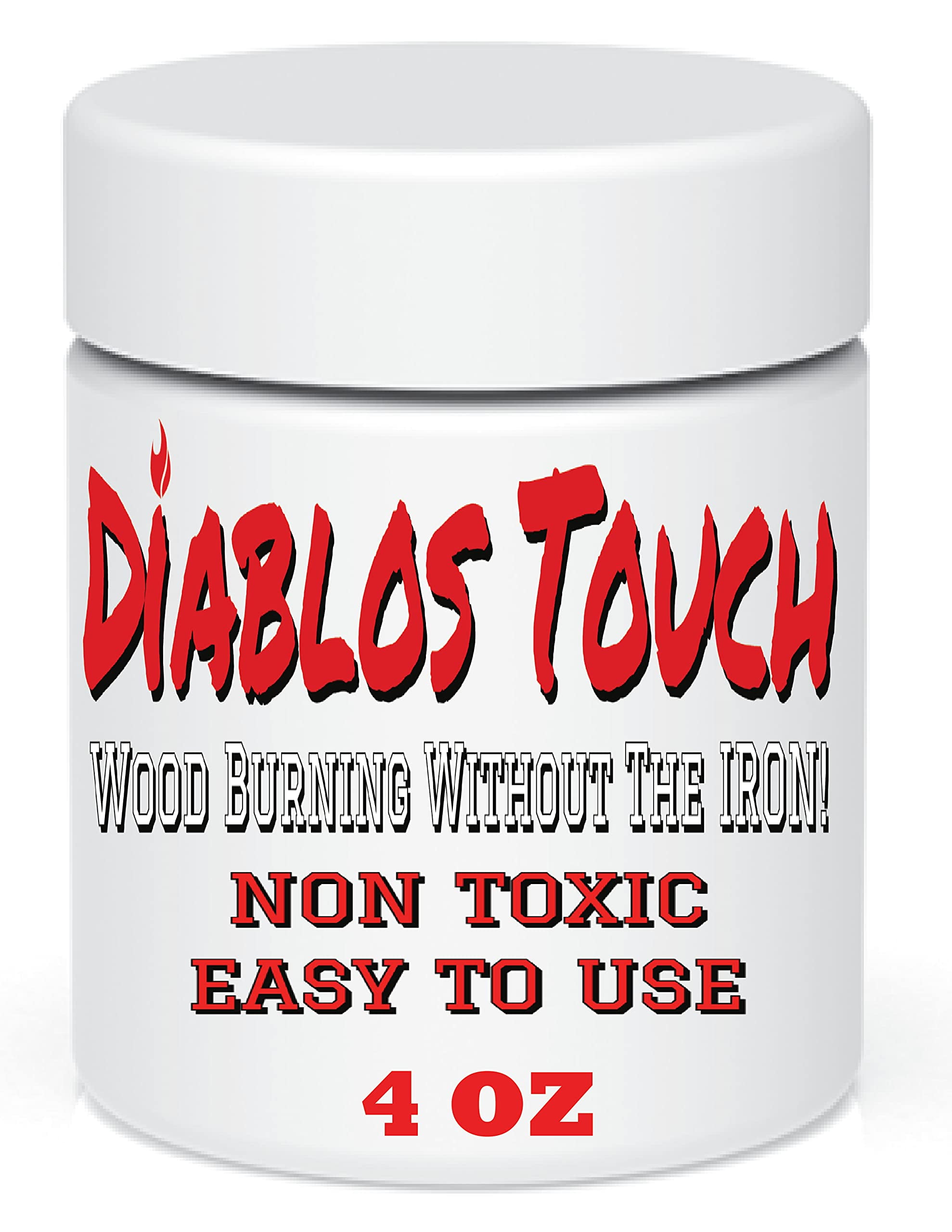 Diablos Touch - Wood Burning Gel for Crafting Drawing DIY Projects and  More. 4 OZ Gel Jar Easy to use No Need for HOT Irons This Works with Most  Woods