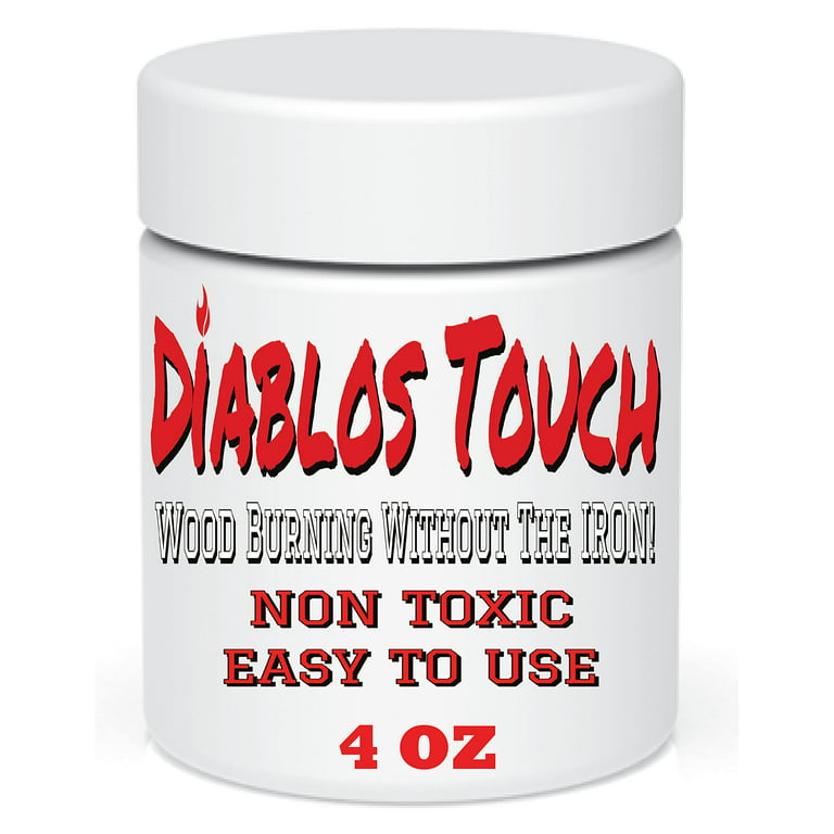 Diablos Touch - Wood Burning Gel for Crafting Drawing DIY Projects and  More. 4 OZ Gel Jar Easy to use No Need for HOT Irons This Works with Most  Woods and Paper 