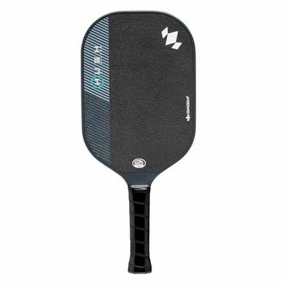 Diadem Hush Quiet Pickleball Paddle, Double Thermoformed, Carbon Fiber Core, Power, Precision, Anti-Dampening Kraibon Technology Black