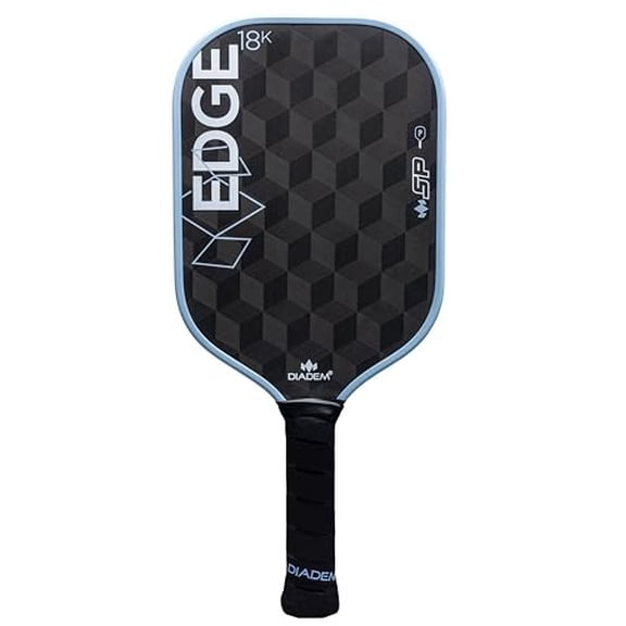 Diadem Sports, Edge 18K SP Pickleball Paddle, 18K Raw Carbon Face, Speed, Control, Spin, 14 mm Polymer Honeycomb Core, Fast Reloads and Quick Reaction Arctic Mist