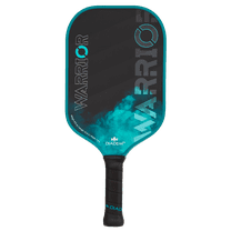 Diadem Warrior Carbon Fiber Pickleball Paddle, 3X L-Core Hybrid Nomex Core, Grit Paint, Teal