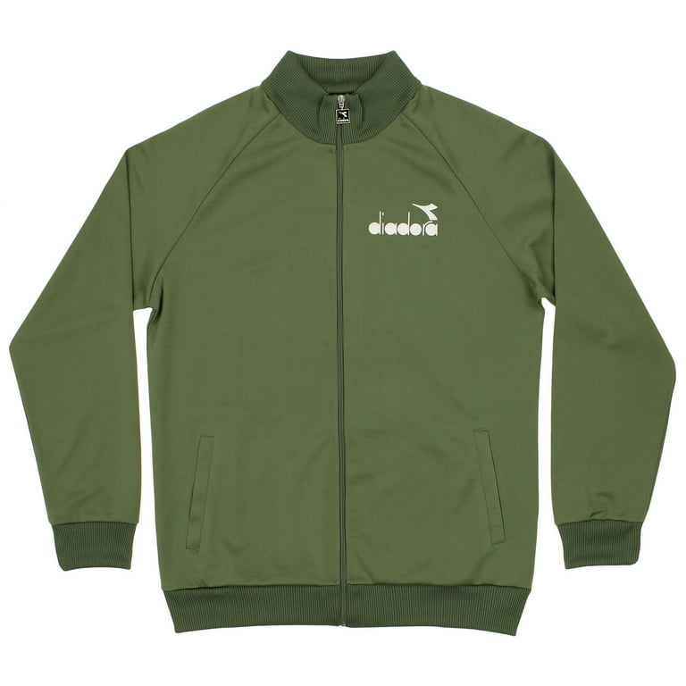 Diadora Men s 80 s Track Jacket Green Mushroom Walmart
