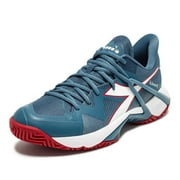 Diadora Men's B.Icon 2 All Ground Tennis Shoe Oceanview/White/Salsa, 13.5