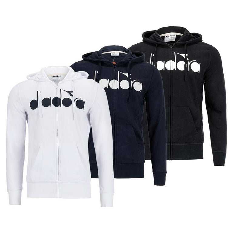 Diadora Men s Diadora Club Hoodie Full Zip Tennis Sweater X