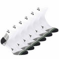 thumbnail image 1 of Diadora Unisex Quarter Sports Socks, 6 Pack - Socks, Logo, Pattern White 35-38, 1 of 2