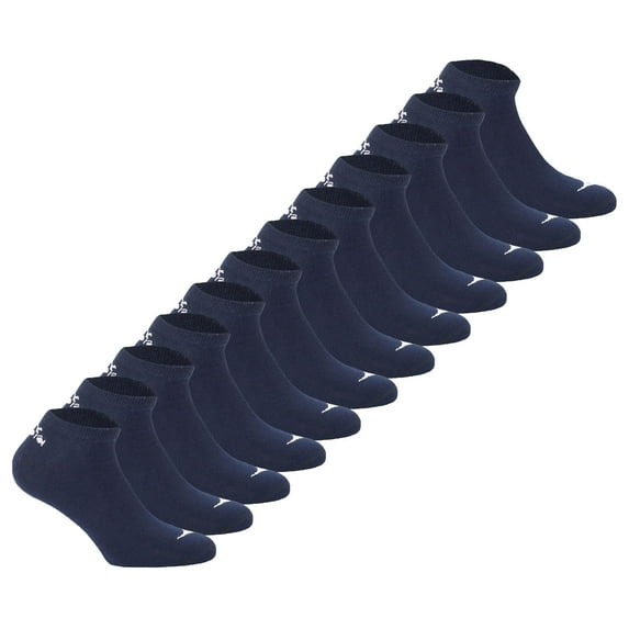 Diadora Unisex Sneaker Socks - 12 Pack, Logo Dark Blue 35-38
