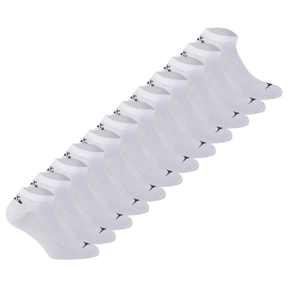 Diadora Unisex Sneaker Socks - 12 Pack, Logo White 35-38
