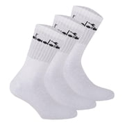 Diadora Unisex Tennis Socks - 3 Pack, Logo White 39-42