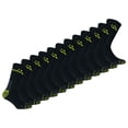 thumbnail image 1 of Diadora Unisex Work Socks, 12-Pack - Sports Socks, Cotton, Logo, Solid Color Black 39-42, 1 of 2