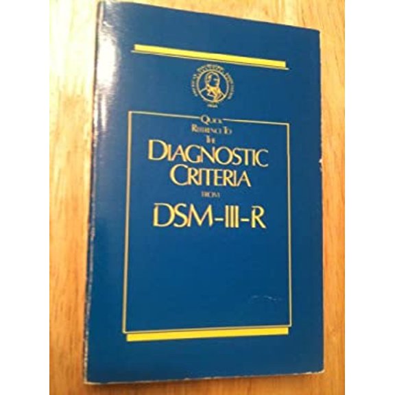 Pre-Owned Diagnostic Criteria from Dsm-Iii-R/Quick Reference (Paperback) 0890420203 9780890420201