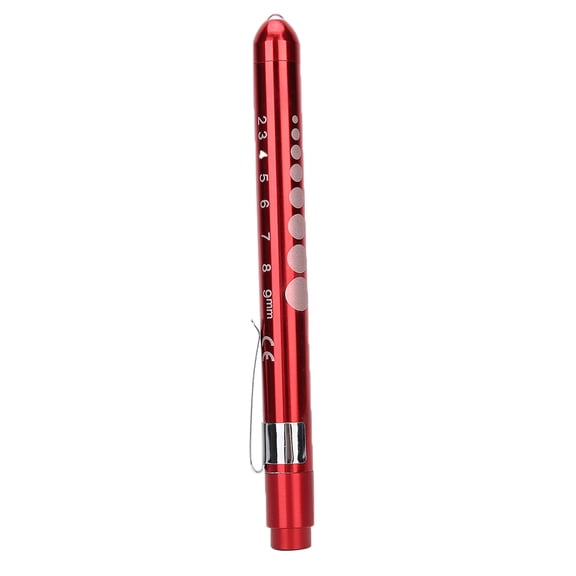 Diagnostic Medical Penlight Pen Torch, Reusable LED Penlight , Professional Diagnostic Lamp Clinical Pen Ophthalmic Examination Pupil Check Pen Light,for Nurses Doctors [red]