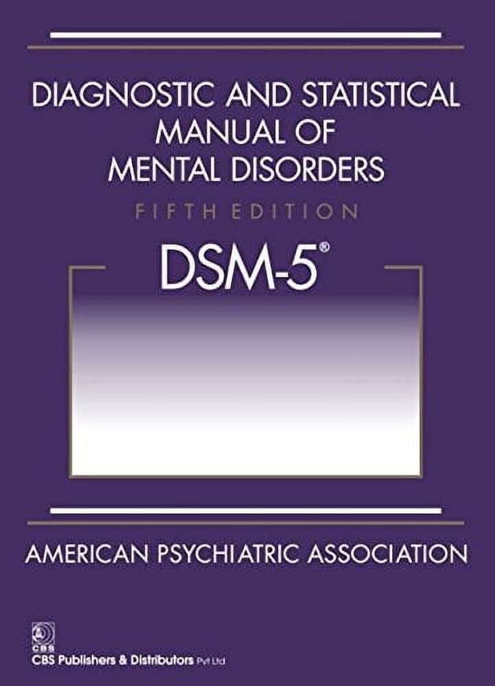 Diagnostic And Statistical Manual Of Mental Disorders 5Ed Dsm-5