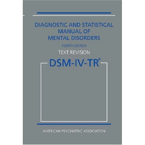 Pre-Owned Diagnostic and Statistical Manual Mental Disorders (DIAGNOSTIC AND STATISTICAL MANUAL OF MENTAL DISORDERS) (Hardcover) 0890420246 9780890420249