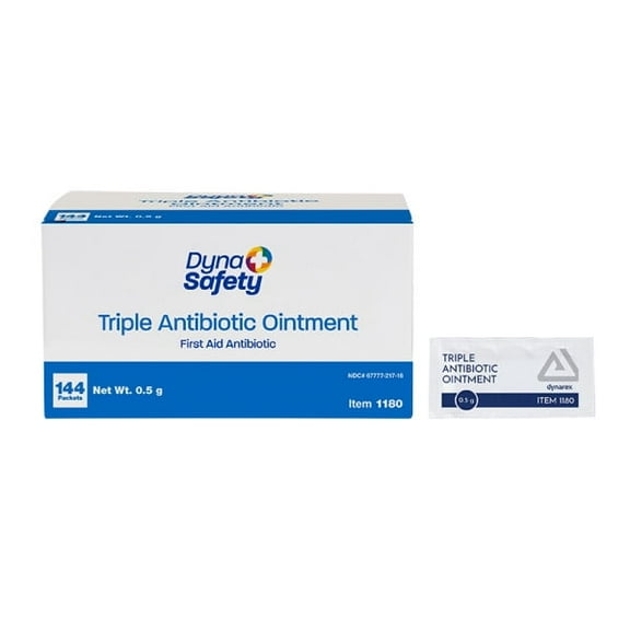 Diagnostics Direct 41-KAK8-U5O1 Dynarex 1180 Triple Antibiotic Ointment, 0.5 g Packets (Pack of 144)
