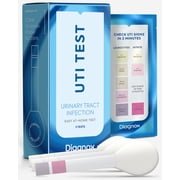 Diagnox Urinary Tract Infection UTI At-Home Test Strips, FDA Cleared, 3 Self Tests