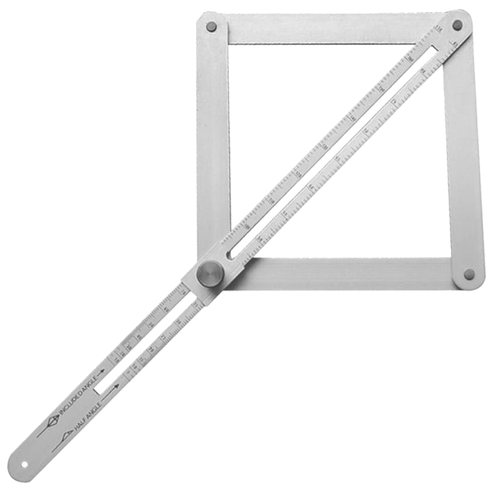 Diagonal Ruler Corner Measuring Tool Foldable Tools Woodworking Gauge